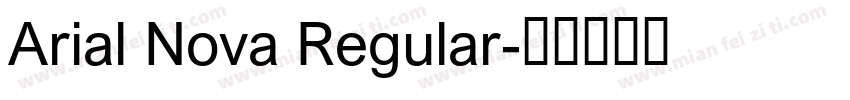 Arial Nova Regular字体转换